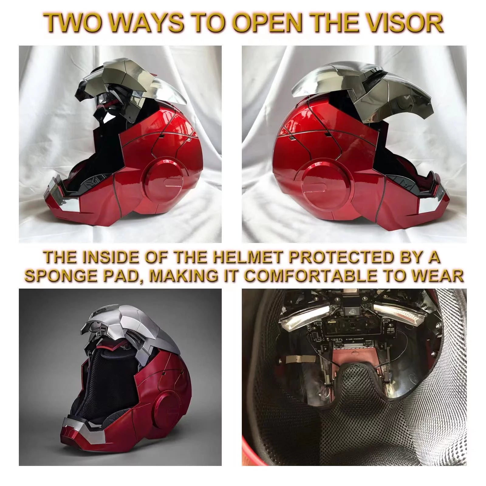 Iron Man Helmet Electronic Mask with Sounds & LED Eyes 1:1 Model R510435