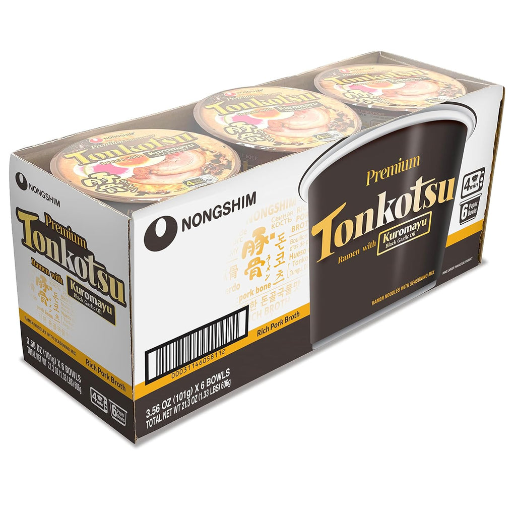 6 Paper Bowls Tonkotsu Ramen with Black Garlic Oil B6150