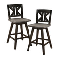 Black Sand-Through Swivel Counter Stool L752
