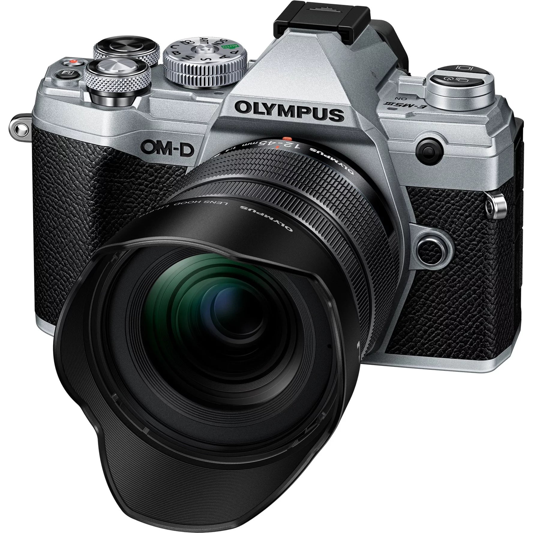 Silver Mirrorless Camera with Lens P14178