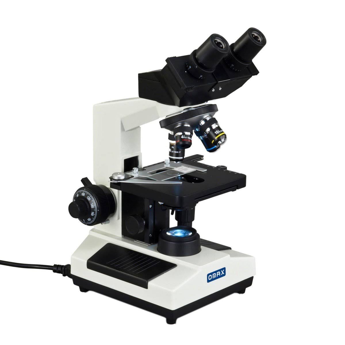 40X-1600X Compound Binocular Biological Microscope with LED Light B536292