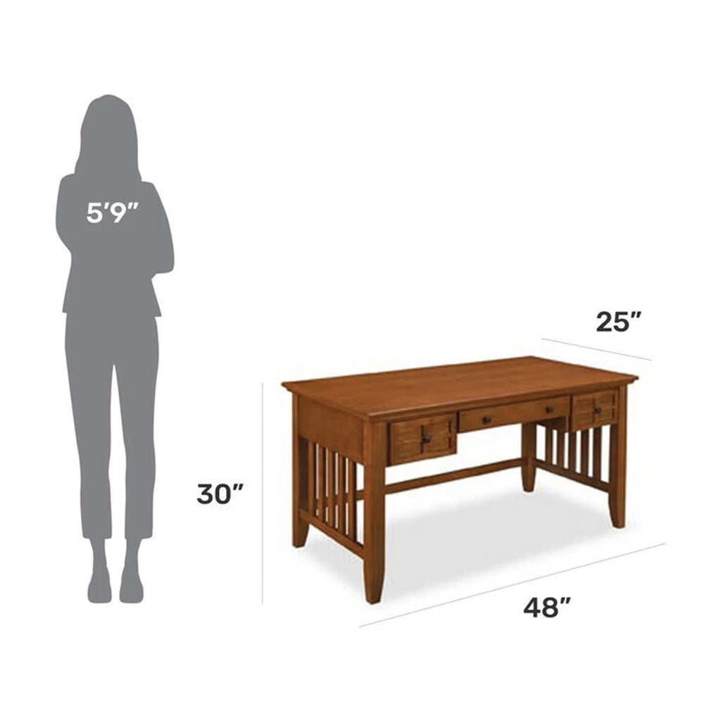 Brown Wood Executive Desk Z314260