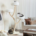 70" Tall Cat Tree with Scratching Posts and 3 Cozy Perches O453