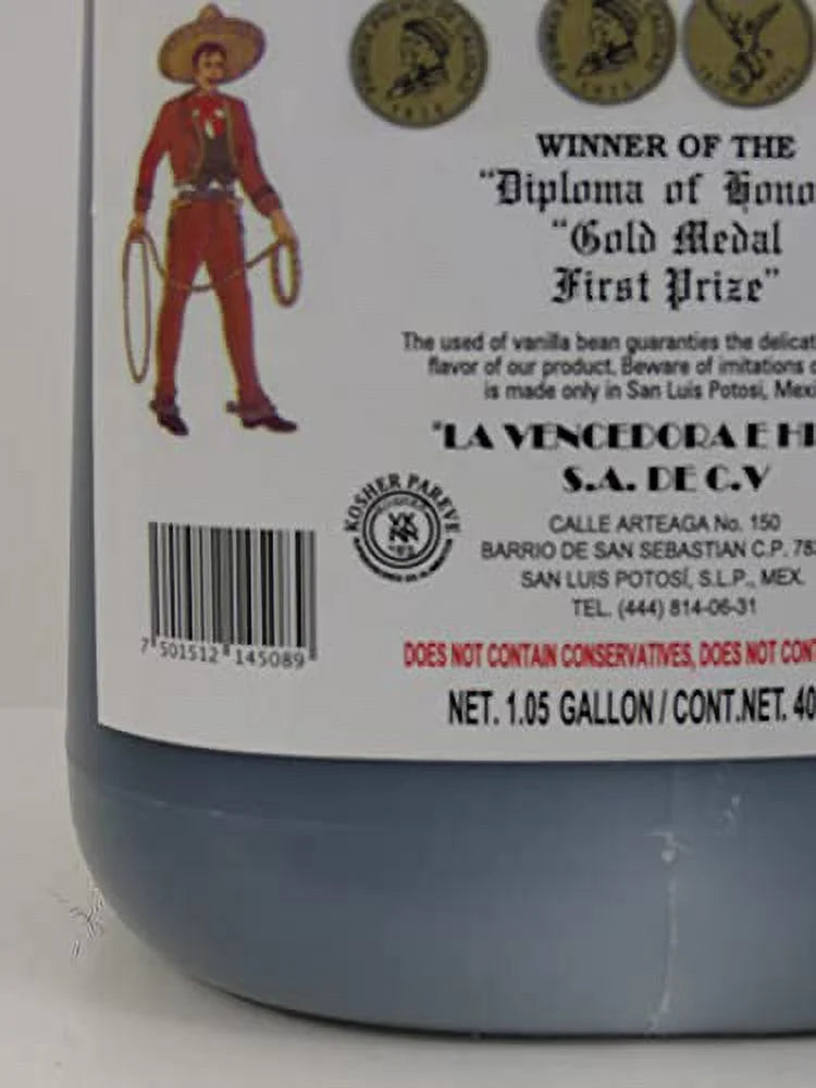 1 Gallon Pure Mexican Vanilla Extract P552