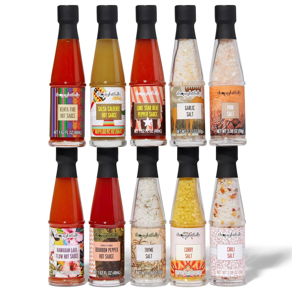 Global Spice and Hot Sauce Collection Gift Set, Set of 10 J584
