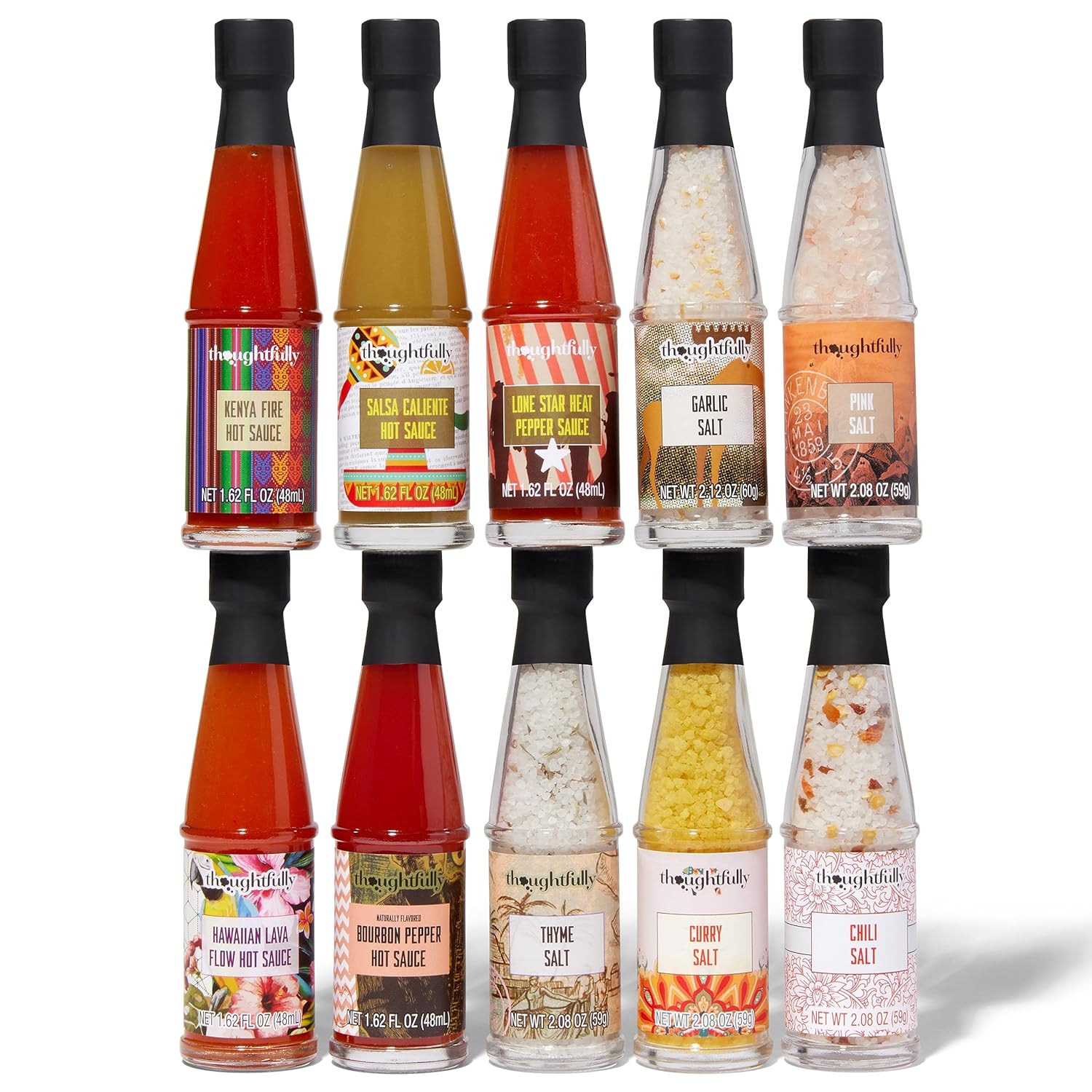 Global Spice and Hot Sauce Collection Gift Set, Set of 10 J584