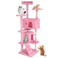 Dark Gray 70 Inches Cat Tree with Litter Box Enclosure U486