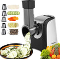 Electric Cheese Grater 5 in 1 Professional Electric Shredder Vegetable Slicer 150W One-Touch Control Salad Maker Y174375
