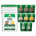 Premium Protein Bucket Freeze Dried Meat & Dairy 1,052g Protein Non-GMO Emergency Food Supply 25 Year Shelf Life S917297