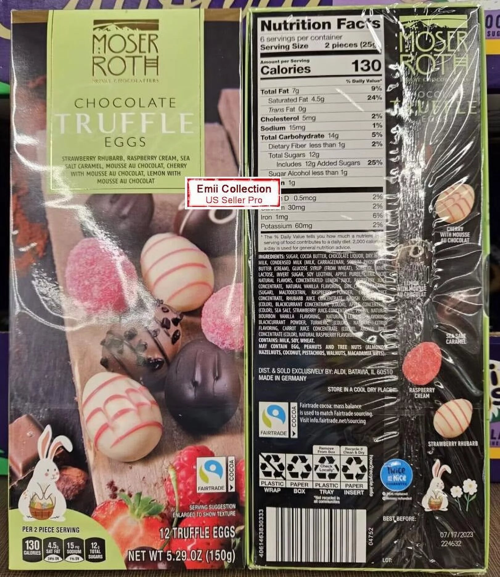 5.29oz Chocolate Truffle Eggs (2 Boxes) R465