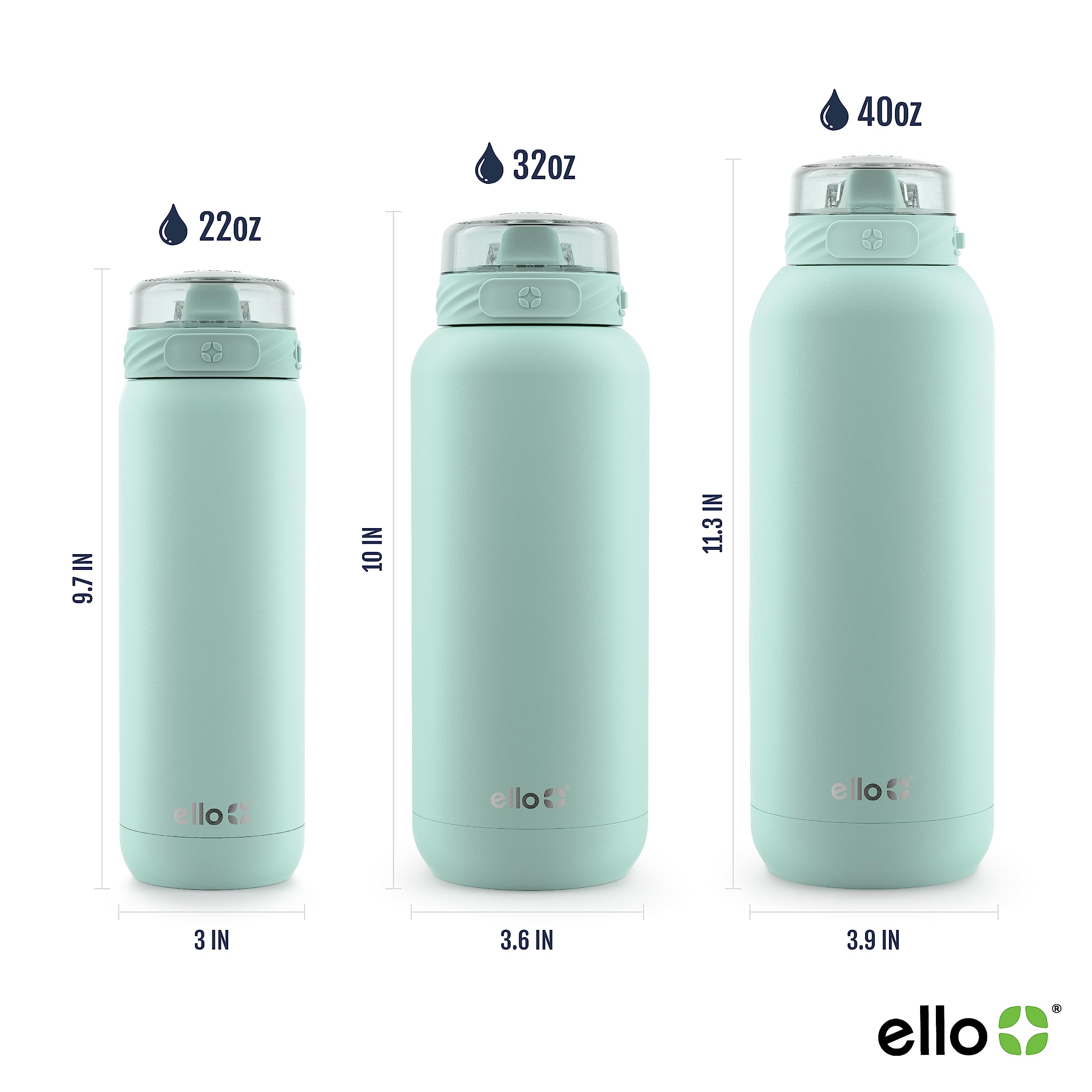 22oz Stainless Steel Water Bottle with Straw and Carry Handle Z716615