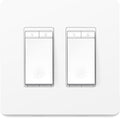 White 2-Gang Smart Dimmer Switch G7312