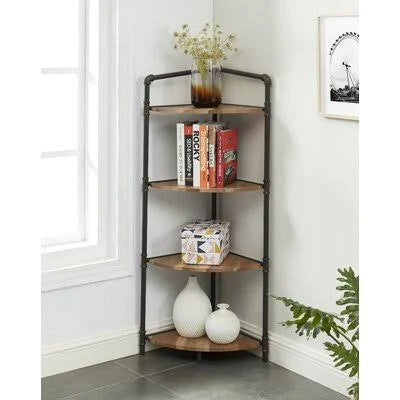 Steel Corner Bookcase 4 Tier Y663653
