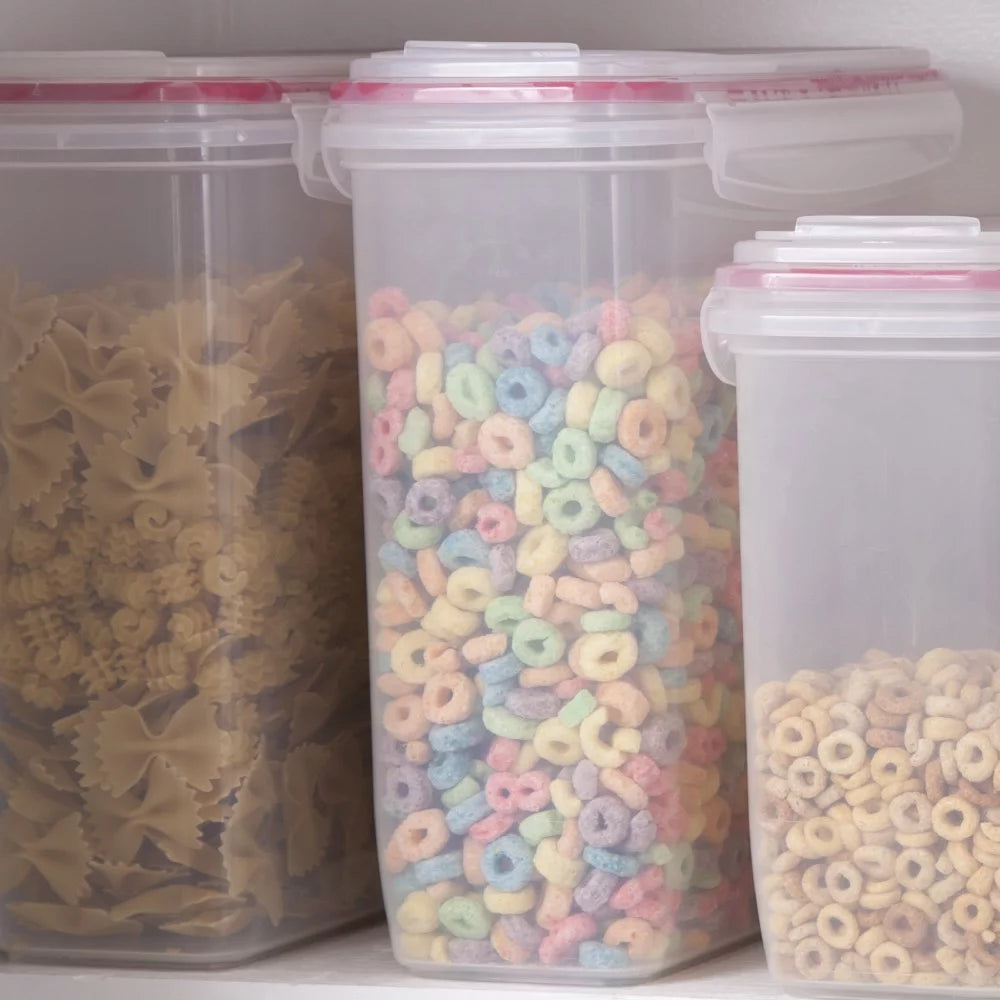 Clear 3-Pack 6 Qt. Cereal Storage Container I18351