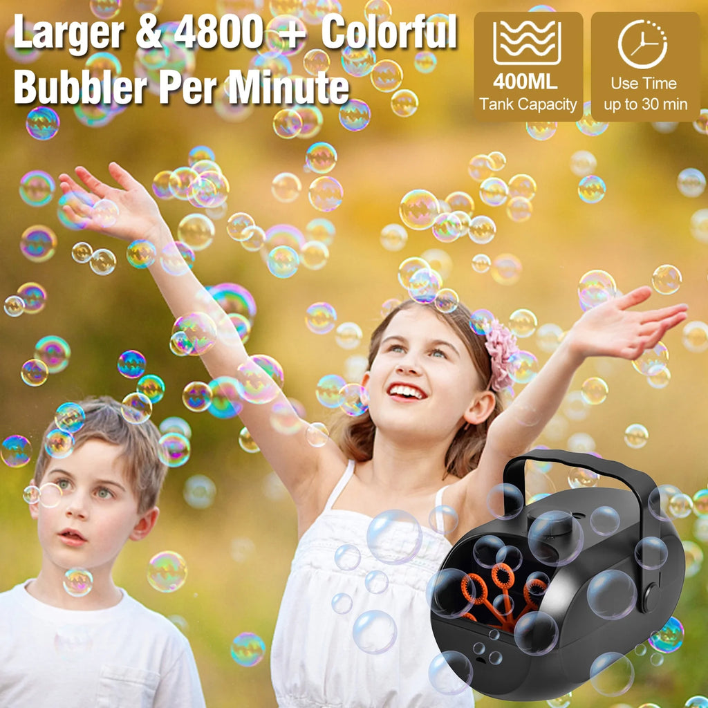 Portable Rechargeable Bubble Machine Y85674