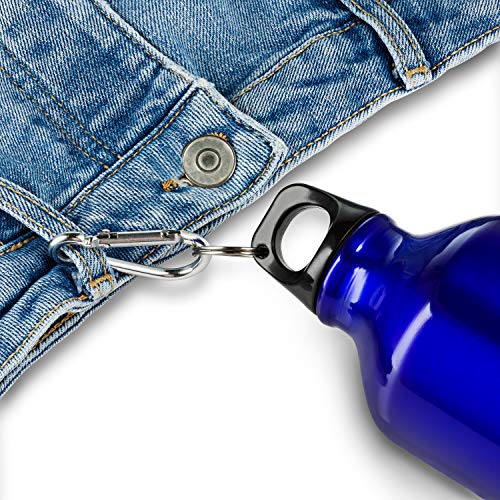 750ml Lightweight Aluminium Reusable Metal Water Bottle Blue F412