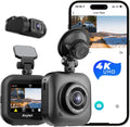 4K/1080P Wi-Fi Dual Dash Camera with IPS Screen, Night Vision, 170° Wide Angle R189