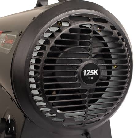 Black Portable Forced Air Propane Heater D8609
