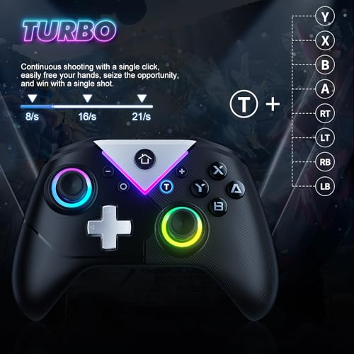RGB Wireless Controller for Nintendo Switch and PC K486825