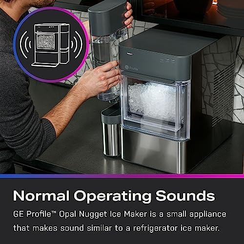 Stainless Steel Countertop Nugget Ice Maker with 1 Gallon Tank B44272