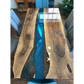 Blue Resin Epoxy Dining Table 36 x 20 Inches G6096