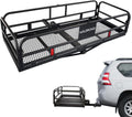 Hitch Mount Cargo Carrier Basket 500 LBS Folding 60" x 25.6" x 13.8" Fits 2" Receiver X345187