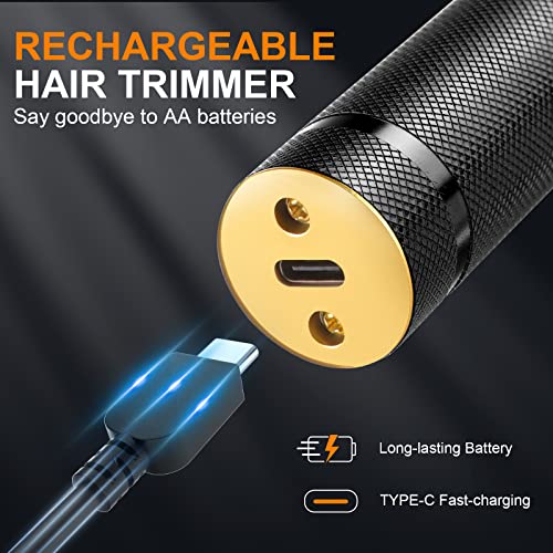 Black Cordless Hair Trimmer T-Blade Grooming Kit with Guide Combs N568822