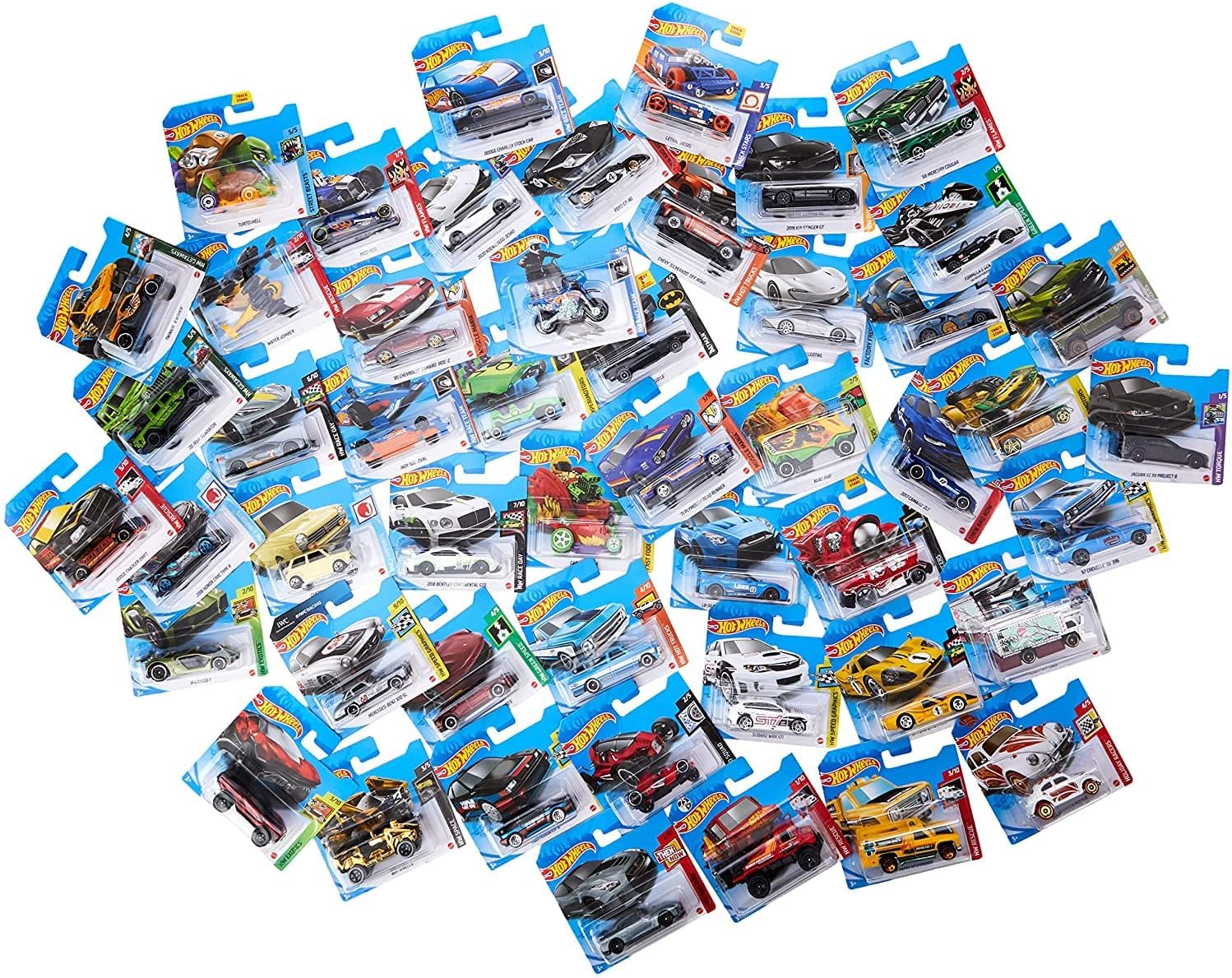 50 Different Hotwheels Diecast Cars and Trucks O364829