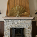 Solid Rustic Wood Floating Mantel Shelves (60in, Grey) K6525