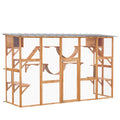 Outdoor Wooden Cat Enclosure G1362