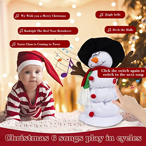 Snowman Plush Toy with 6 Christmas Songs L486