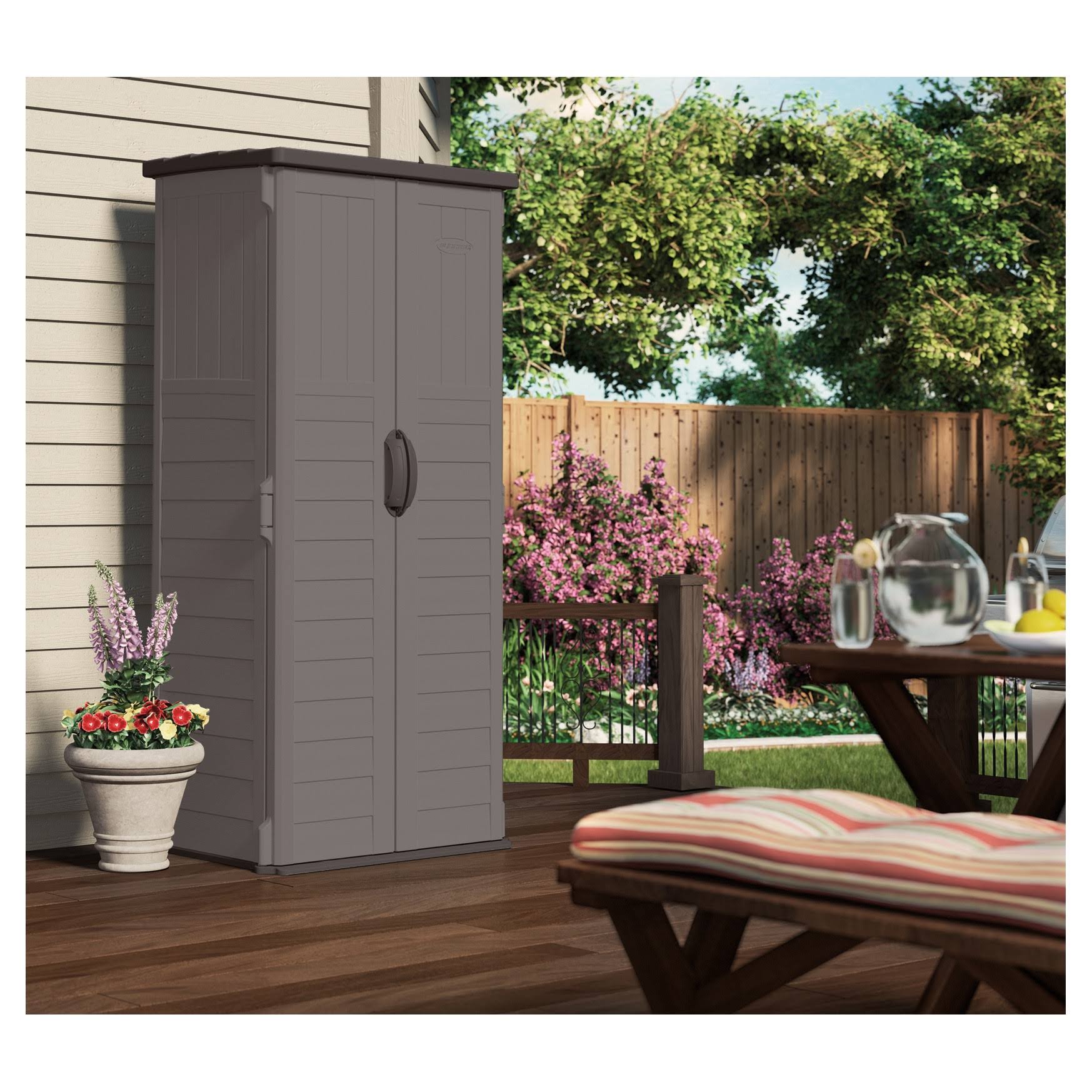 Gray Vertical Storage Shed W259214