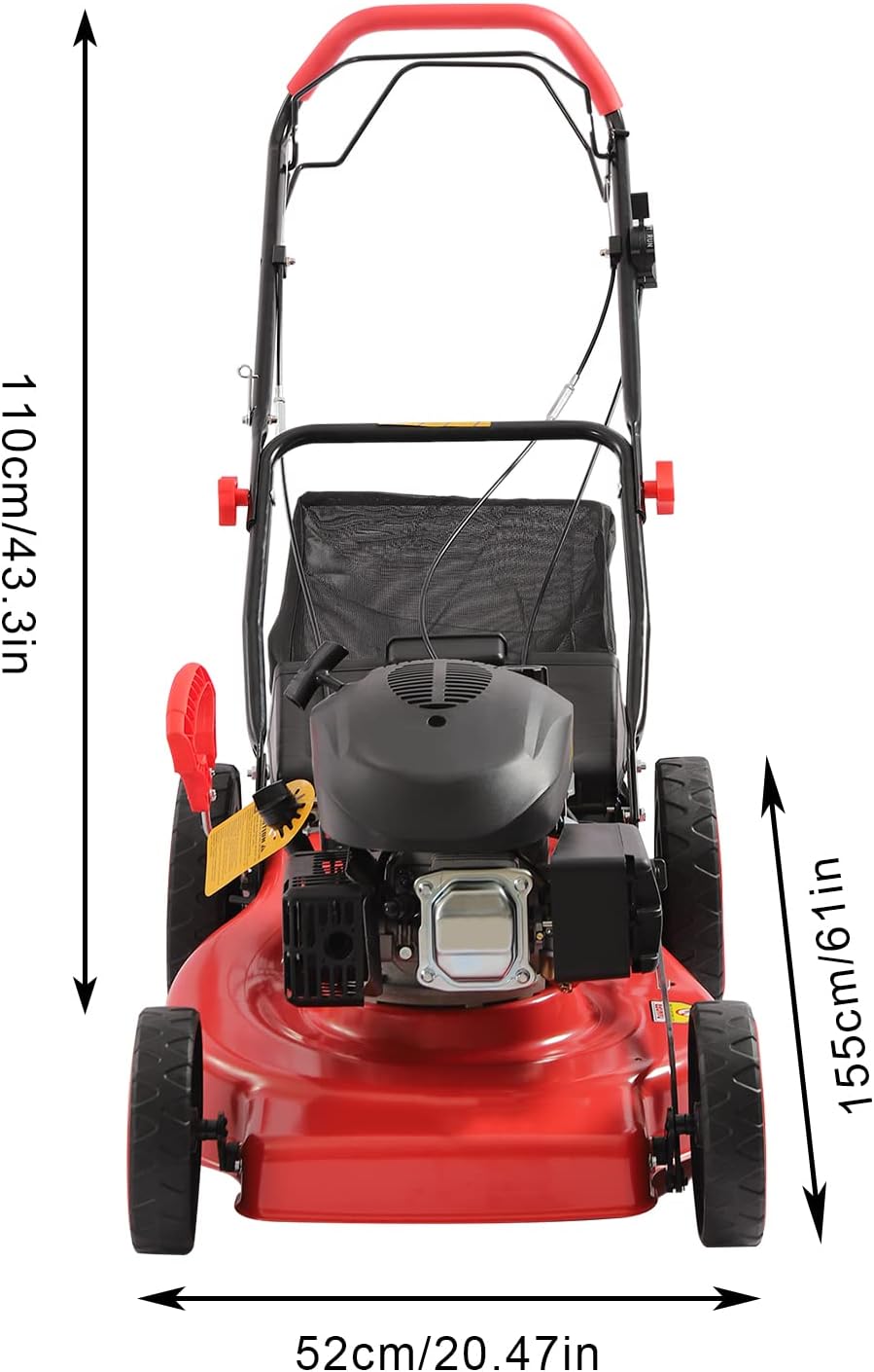 4-Stroke 173CC Self-Propelled Gas Powered Lawn Mower P948552