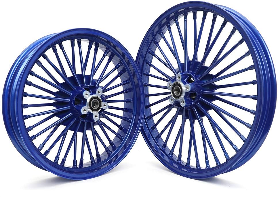 21 x 2.15 18 x 3.5 Fat Spoke Front Rear Wheel Rim Set F4950