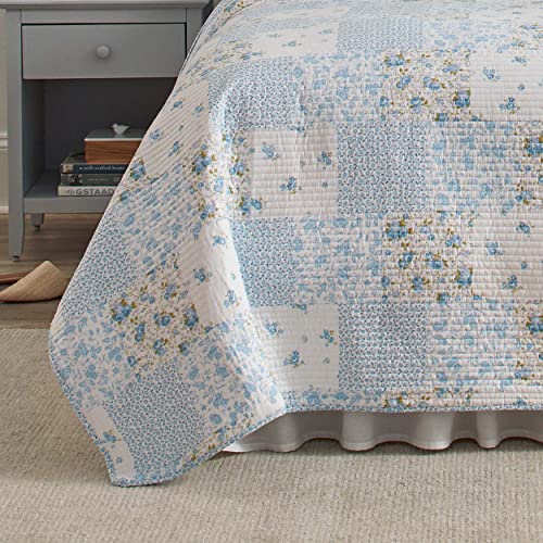 King Cotton Reversible Quilt Set with Matching Shams C838810