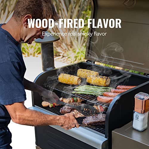 Wood Pellet Grill Smoker with PID Controller, 8-in-1 BBQ Grill, 572 sq in Cooking Area U654505