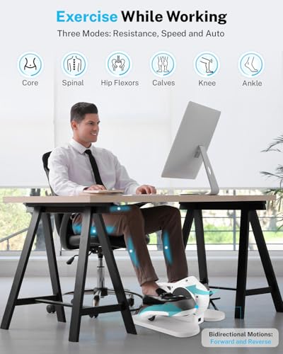 3-in-1 Mini Seated Pedal Exerciser with 10 Resistance Levels G825