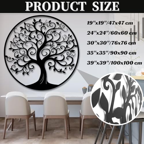 Metal Tree Wall Art 47×47 cm I43417