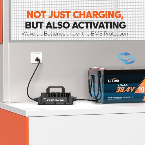 36V 50Ah LiFePO4 Battery with 43.8V 25A Charger Z66693