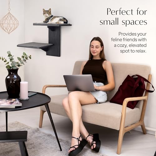 Cat Wall Shelves with Sisal Scratching Post P518