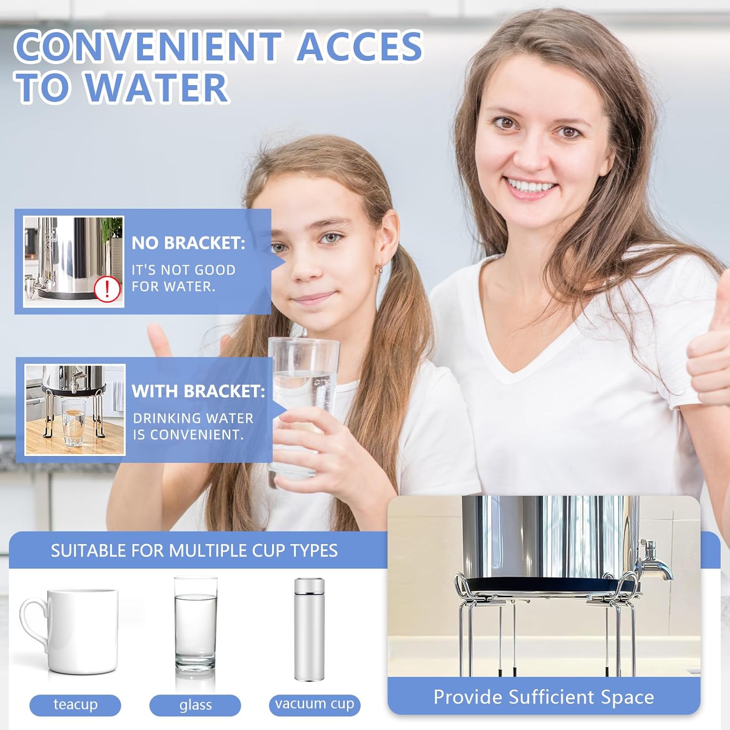 Stainless Steel Water Filter Stand Y79271