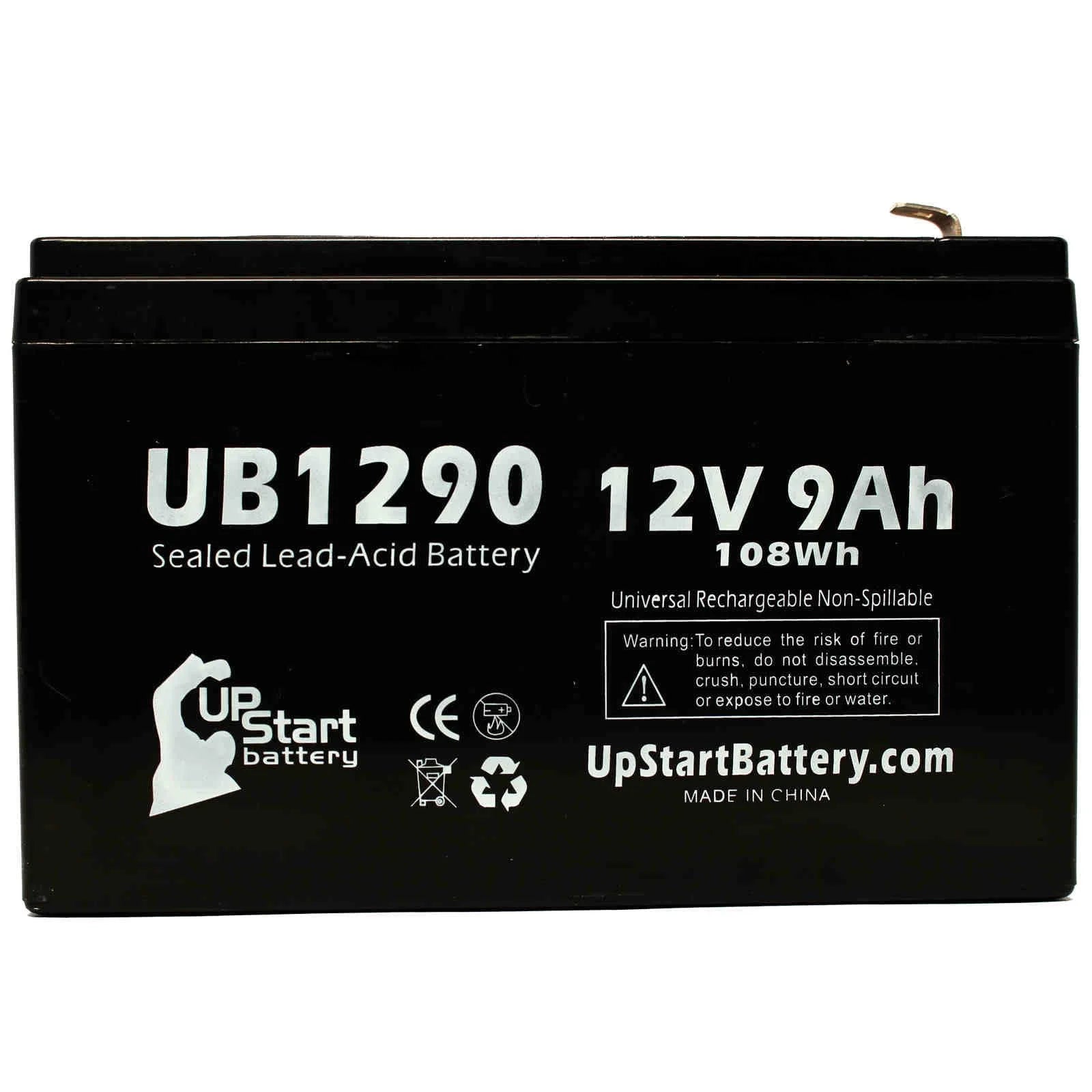 12V 9Ah 9000mAh Sealed Lead Acid Battery W73591