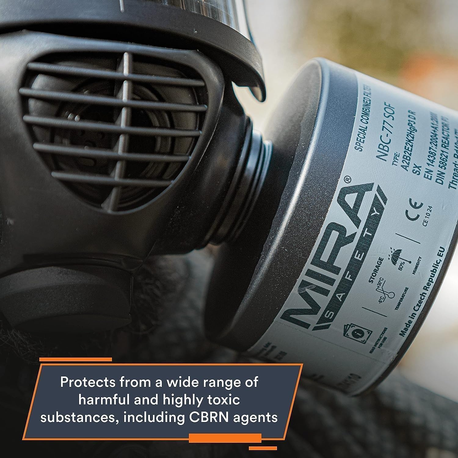 Single 40mm CBRN Gas Mask Filter L2236