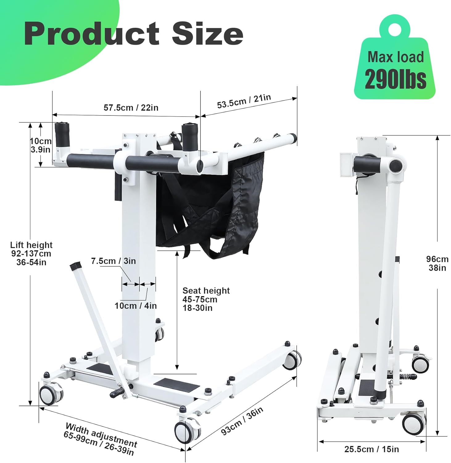 Electric Patient Lift Transfer Chair V53496