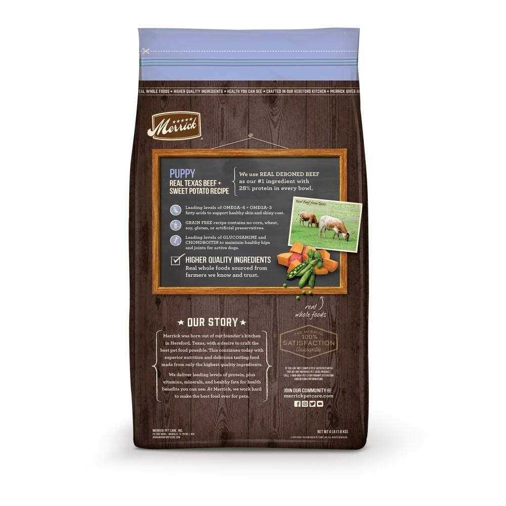 Grain Free Real Beef & Sweet Potato Puppy Recipe Dry Dog Food I389120