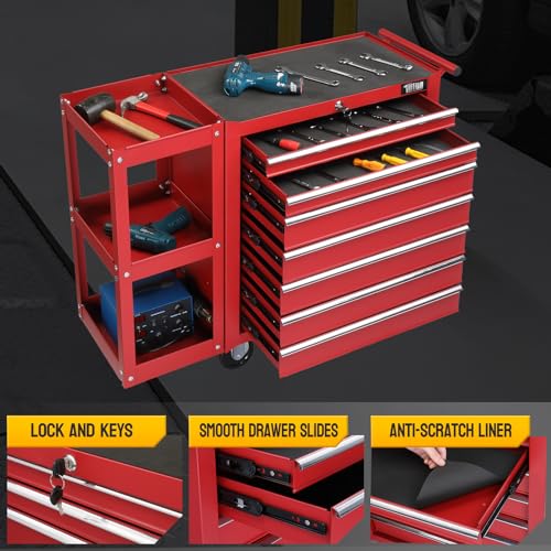 7-Drawer Rolling Tool Chest with Lockable Wheels R66727