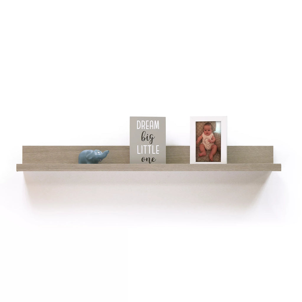 Rectangle Wood Floating Shelf, Driftwood J86533