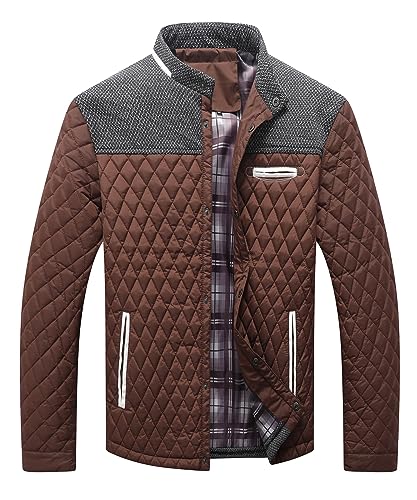 Men's Diamond Quilted Puffer Down Jacket I8263
