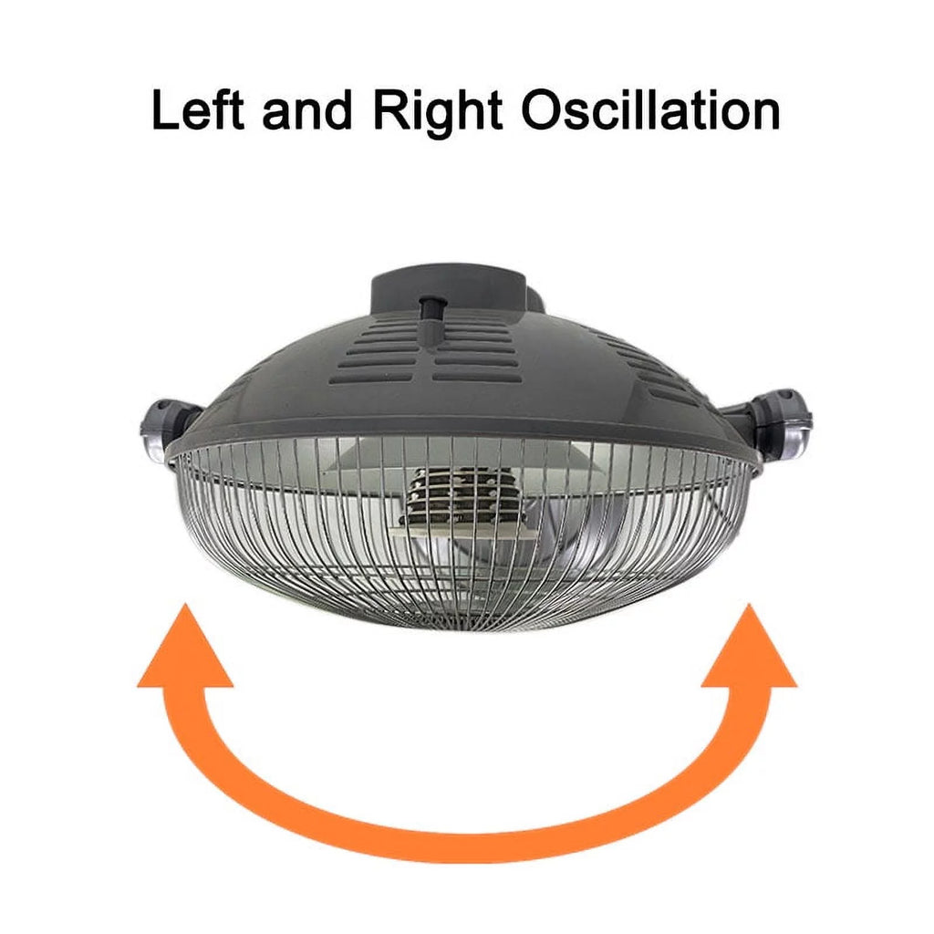 14" Adjustable Oscillating Pedestal Heater with Remote Control I77847