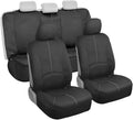 Gray Stitch Neoprene Waterproof Car Seat Covers Pack of 2 S282972